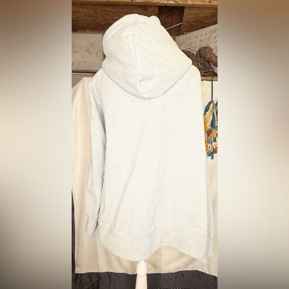 The North Face Women’s XL Full Zip Hoodie Gray Long Sleeve Sweatshirt Logo - Picture 7 of 9